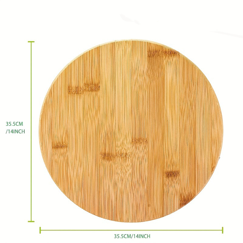 Plato giratorio de madera para comedor, plato para servir, soporte para  tartas, tablero giratorio de madera, bandeja giratoria de madera para mesa  de Macarena Bandeja giratoria