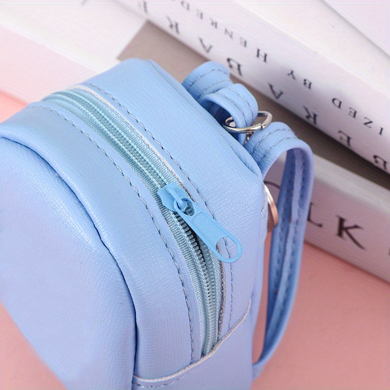 Mini cute key chain Coin wallet backpack Key bag Earphone Lipstick storage  bag#