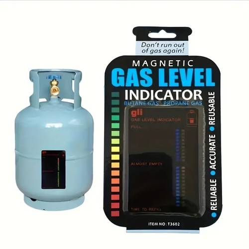 magnetic gas level indicator for propane butane lpg cylinders temperature measurement stick for rvs and trailers no battery required