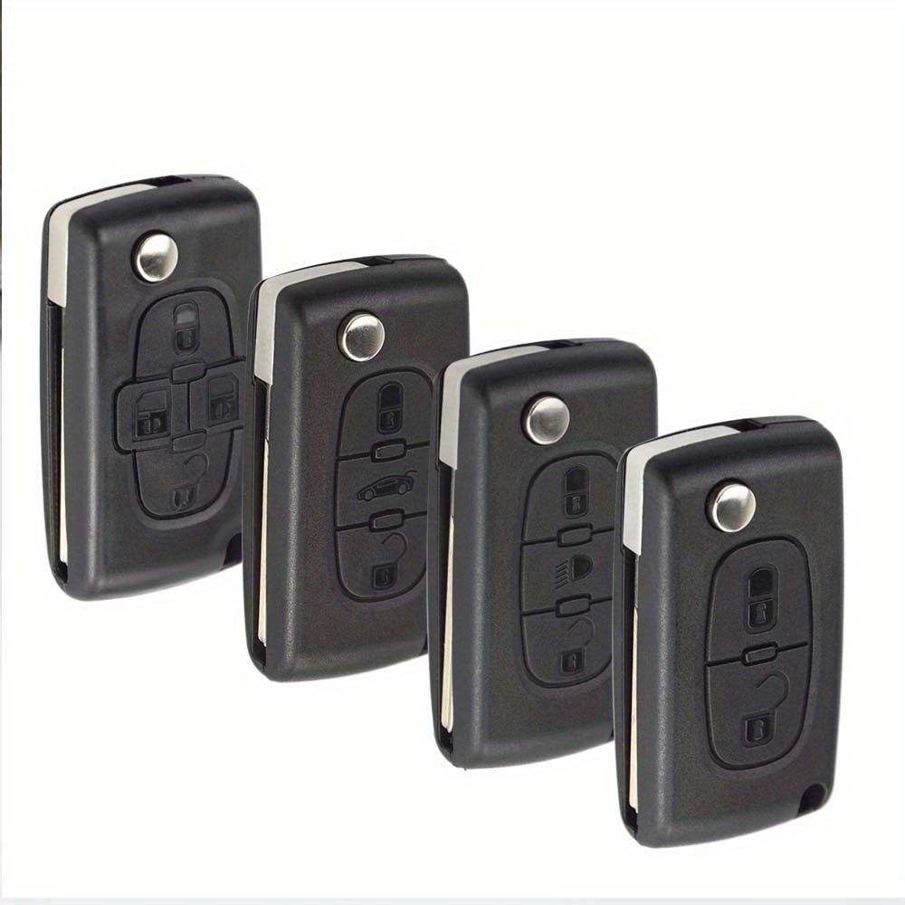 KEYYOU 3 Buttons Remote Car Key Shell Case Fob For Peugeot 207 208