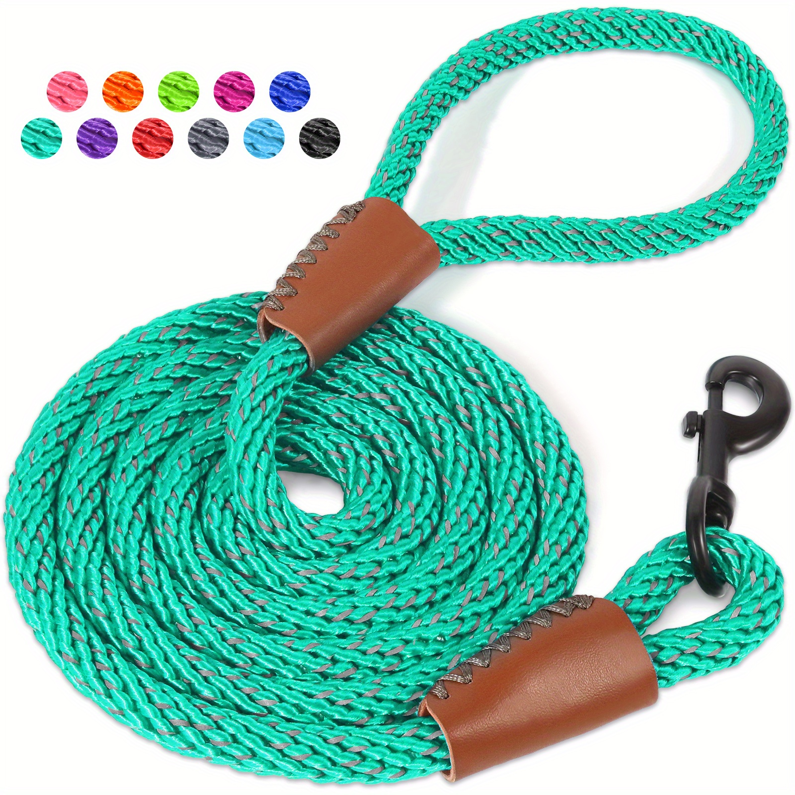 Taglory Reflective Nylon Dog Rope Leash Thick Strong Rope - Temu Canada