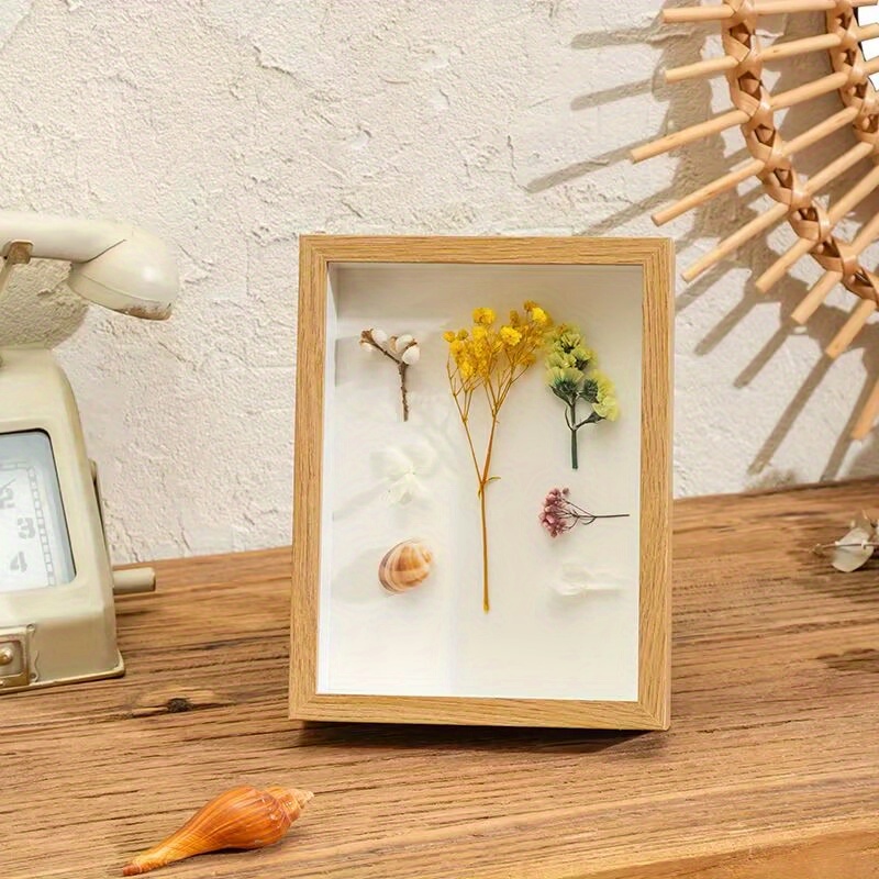 Marco de fotos 3D profundidad hueco 1.6 in para flores de  bricolaje, artesanías, caja de marco para memorabilia/exhibición favorita :  Arte y Manualidades