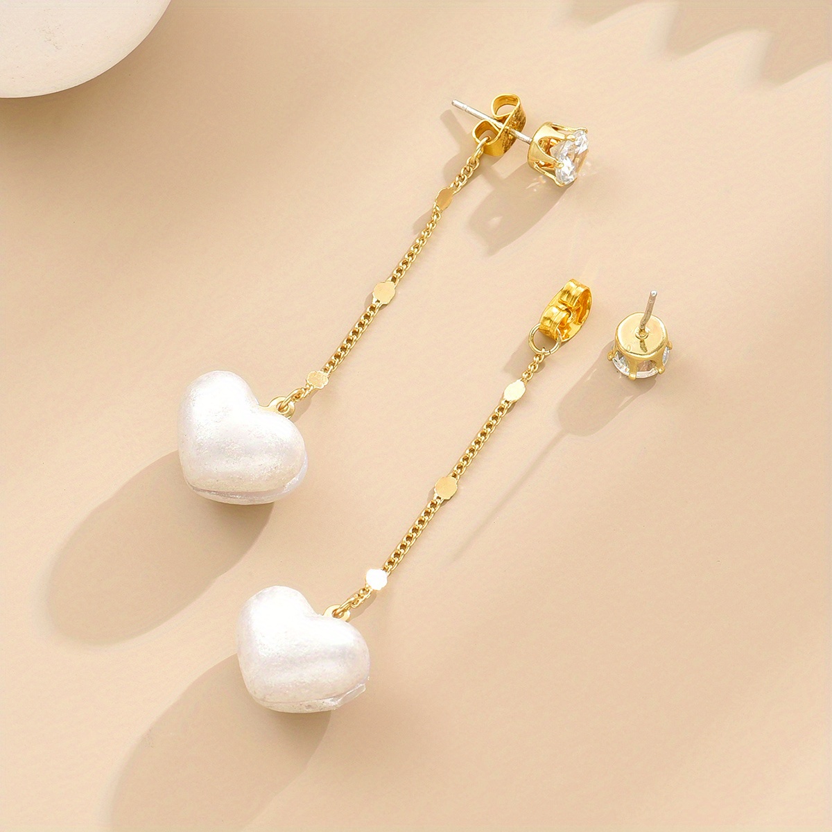 Earrings w/3D Heart