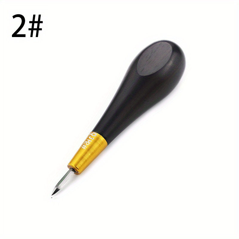 1pc Leather Stitching Awl, Professional Easy To Grip Rhombus Awl For For Sewing For Stitching