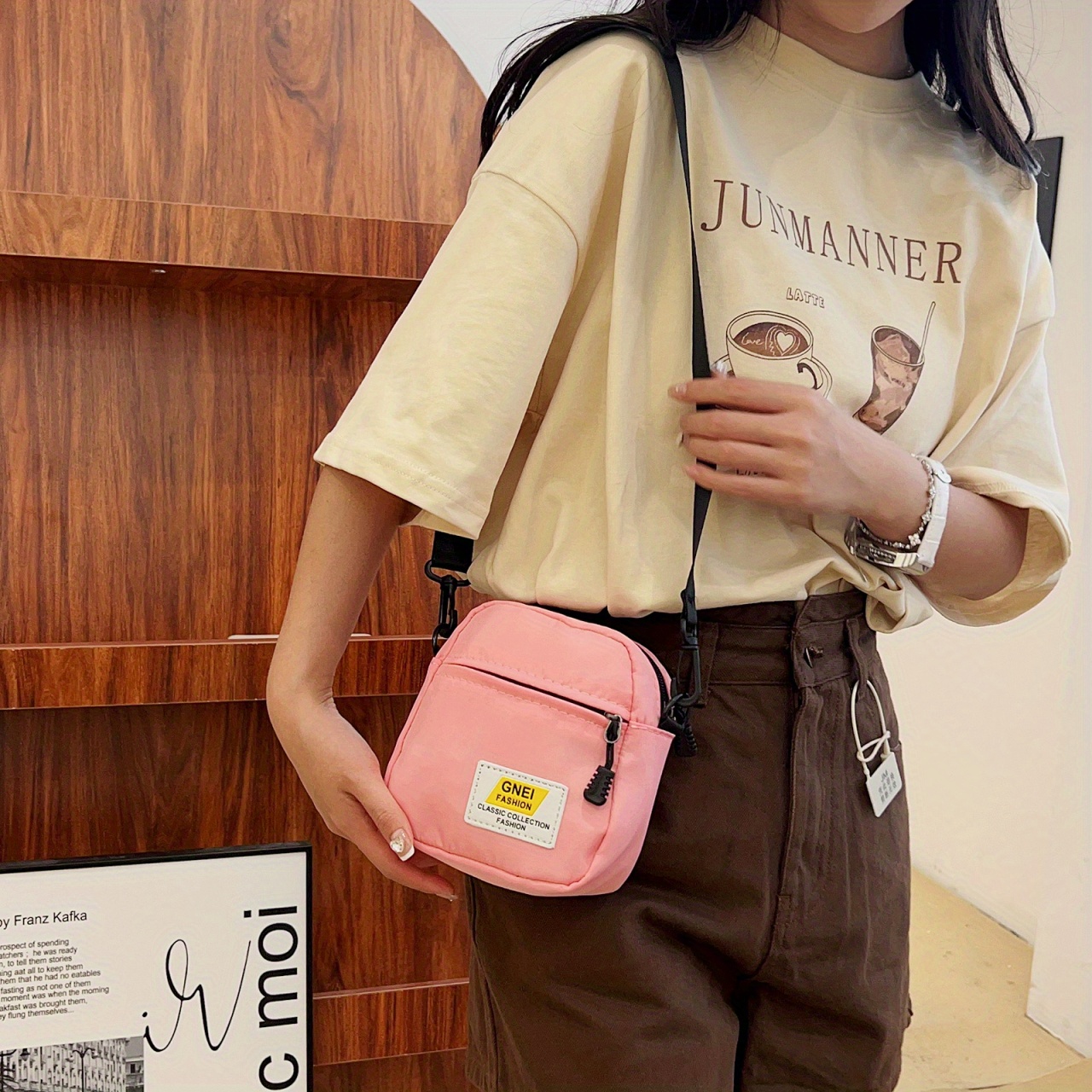 Ladies Messenger Bag Fashion Cross Body Korean Style Square