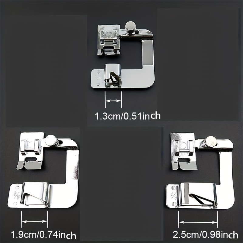 INNE Sewing Machine Accessories 3Pcs Foot Presser Attachment Material Press  Feet Set For Rolled - AliExpress