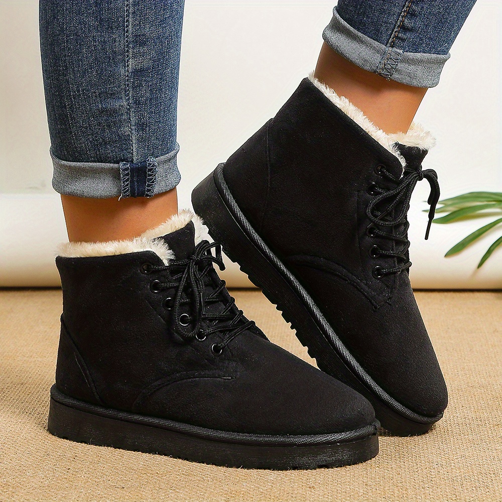 Womens black 2024 winter ankle boots