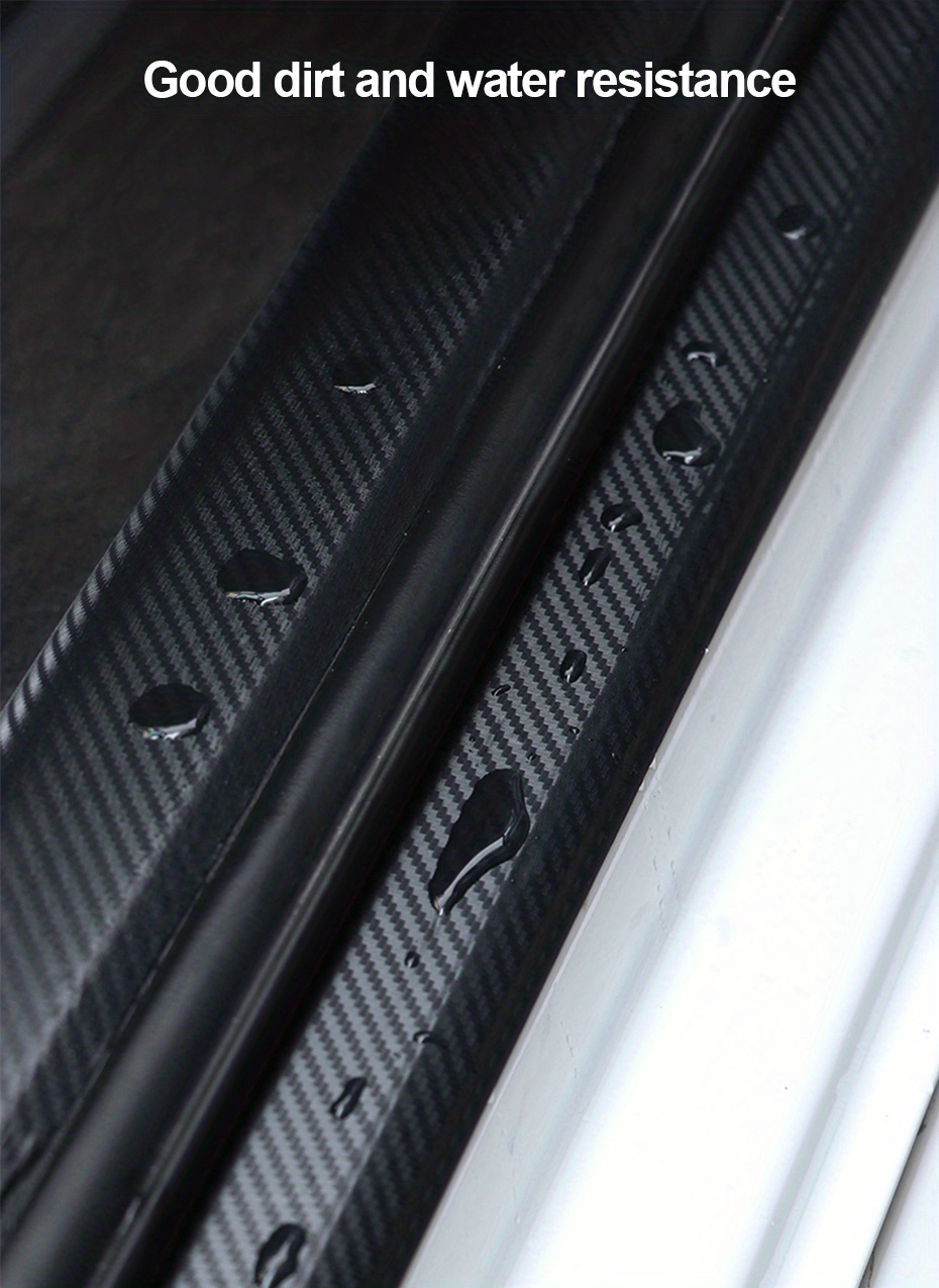 Auto Seitenschweller Universal Auto Aufkleber Carbon Faser Türschwelle  Stoßstange Schwelle Schritt Schutz Schutz Streifen Aufkleber Anti Scratch  Streifen Film Trittbretter Schweller (Größe : 7CMx1M) : : Auto &  Motorrad