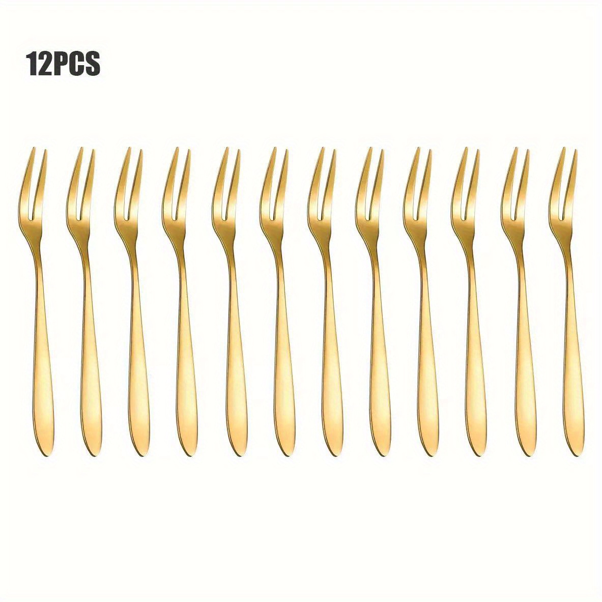 Stainless Steel Fruit Picks Salad Forks Reusable Multifunctional Forks