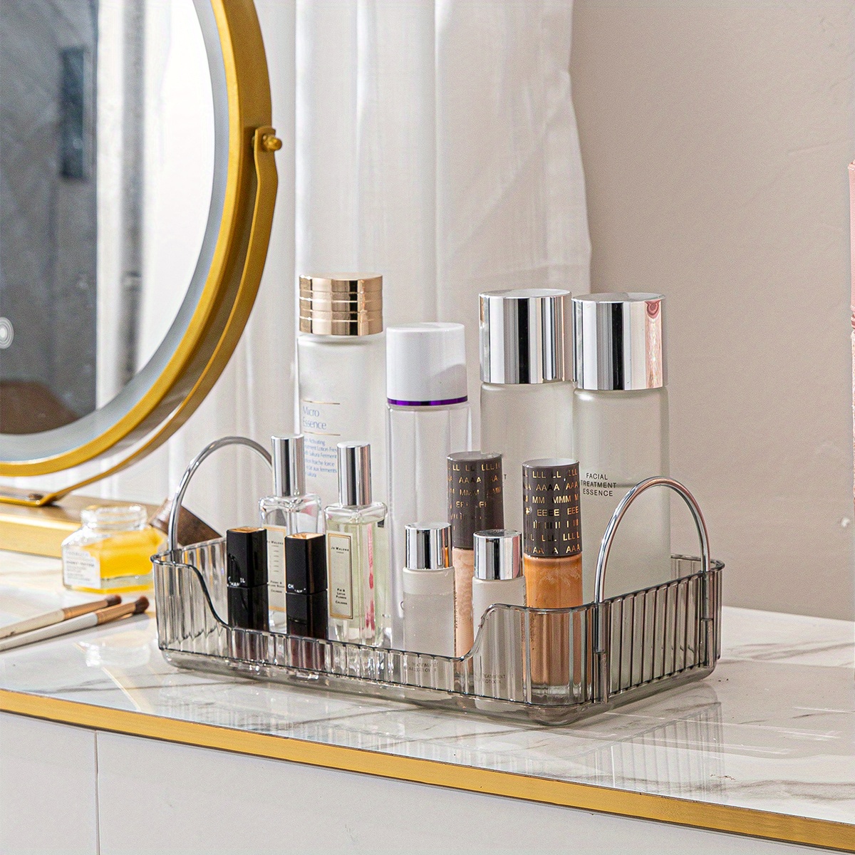 Stylish Bathroom Counter Organizer With Coffee Station - Temu