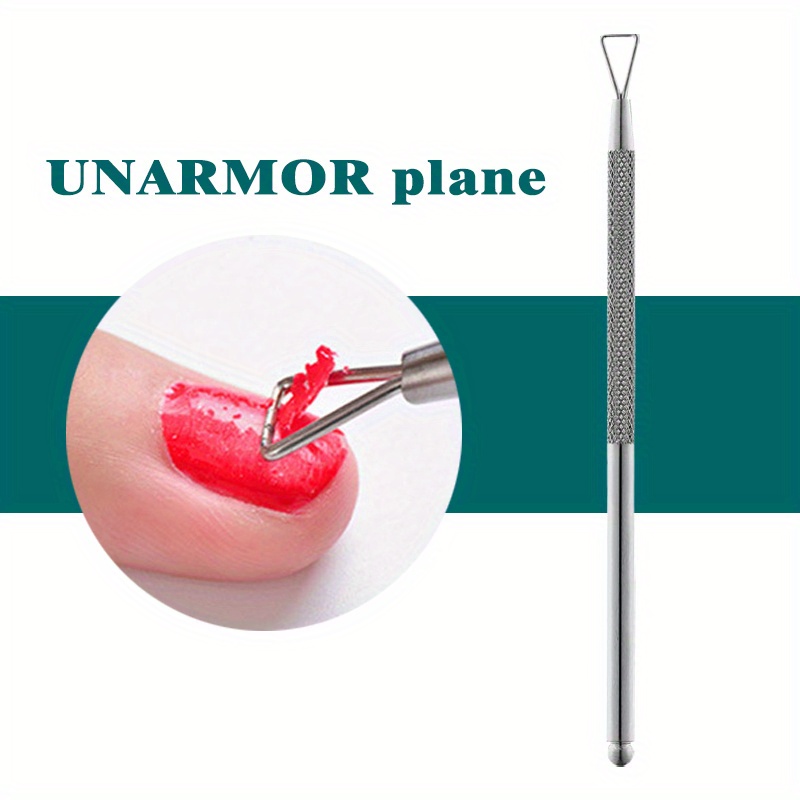 TEMU 1pc Silver Nail Tool For Effortless Nail Removal, Nail Care, , Durable Construction, Nail Planer, Nail Care Accessory, Beauty Enthusiasts