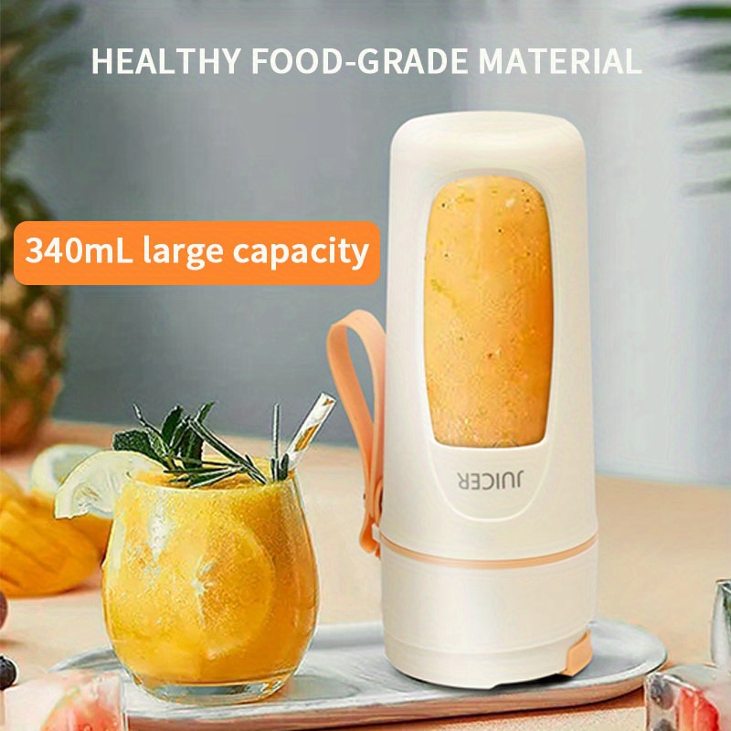 1pc pruk portable blender one handed mini blender for shakes and smoothies 12 oz personal blender with usb rechargeable battery bpa free juicer perfect for on the go nutrition details 1