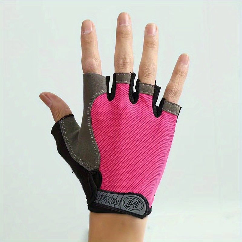 Non slip Fingerless Gloves Outdoor Sports Fitness - Temu