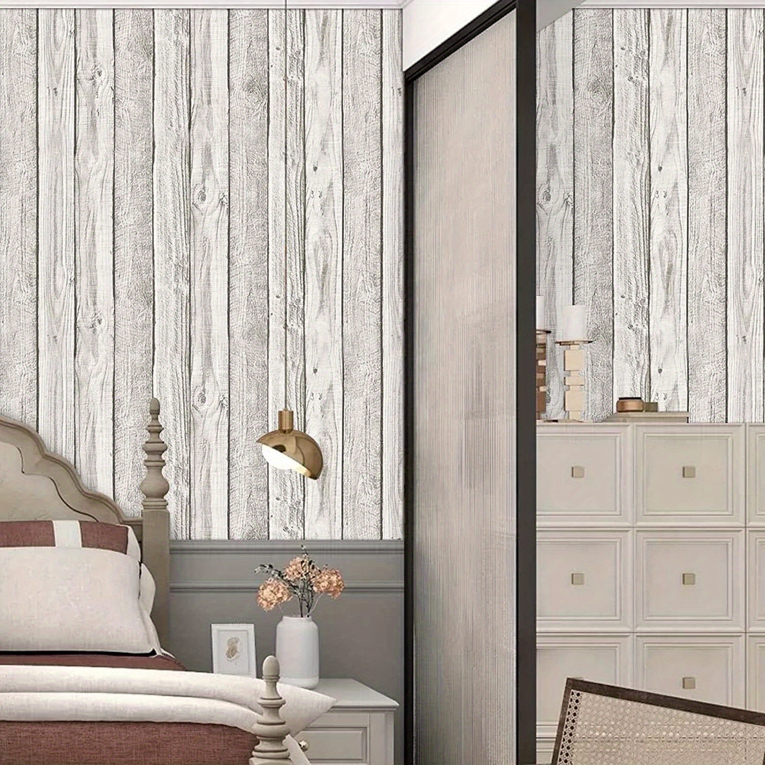  SKIWAMural - Papel pintado autoadhesivo con textura de madera  vieja, fondo extraíble, papel pintado para pared, pósteres para cubrir el  hogar, película interior : Herramientas y Mejoras del Hogar