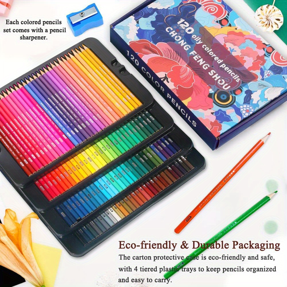 120pcs Oily Color Pencil Set Color Pencil Set