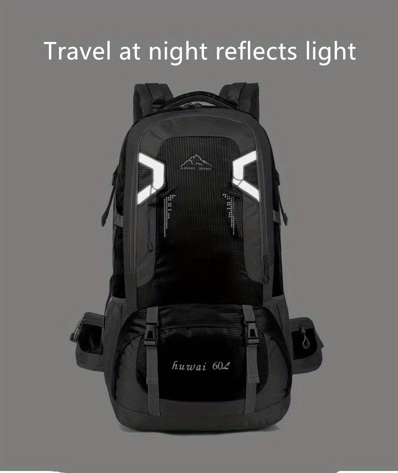60l large capacity hiking backpack men women portable high - Temu