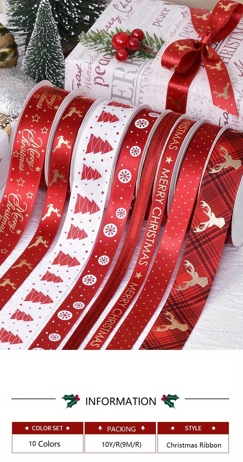 9M Ribbon Birthday Gift Wrapping Ribbon Christmas Decoration