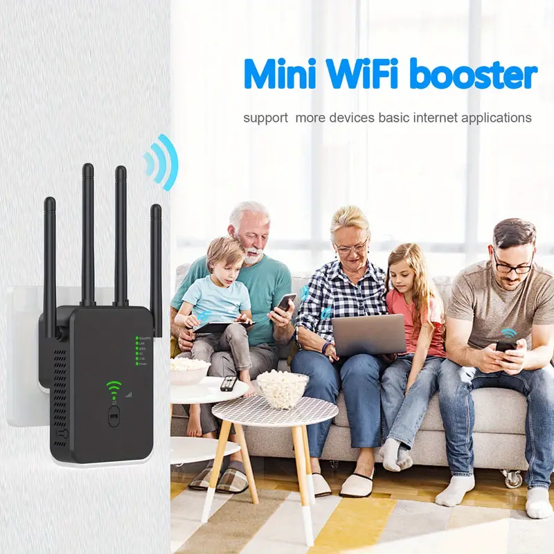 wifi extender signal booster for home and outdoor full coverage 5000 sq ft and 35 devices with repeater ap router 3 in 1 function details 3