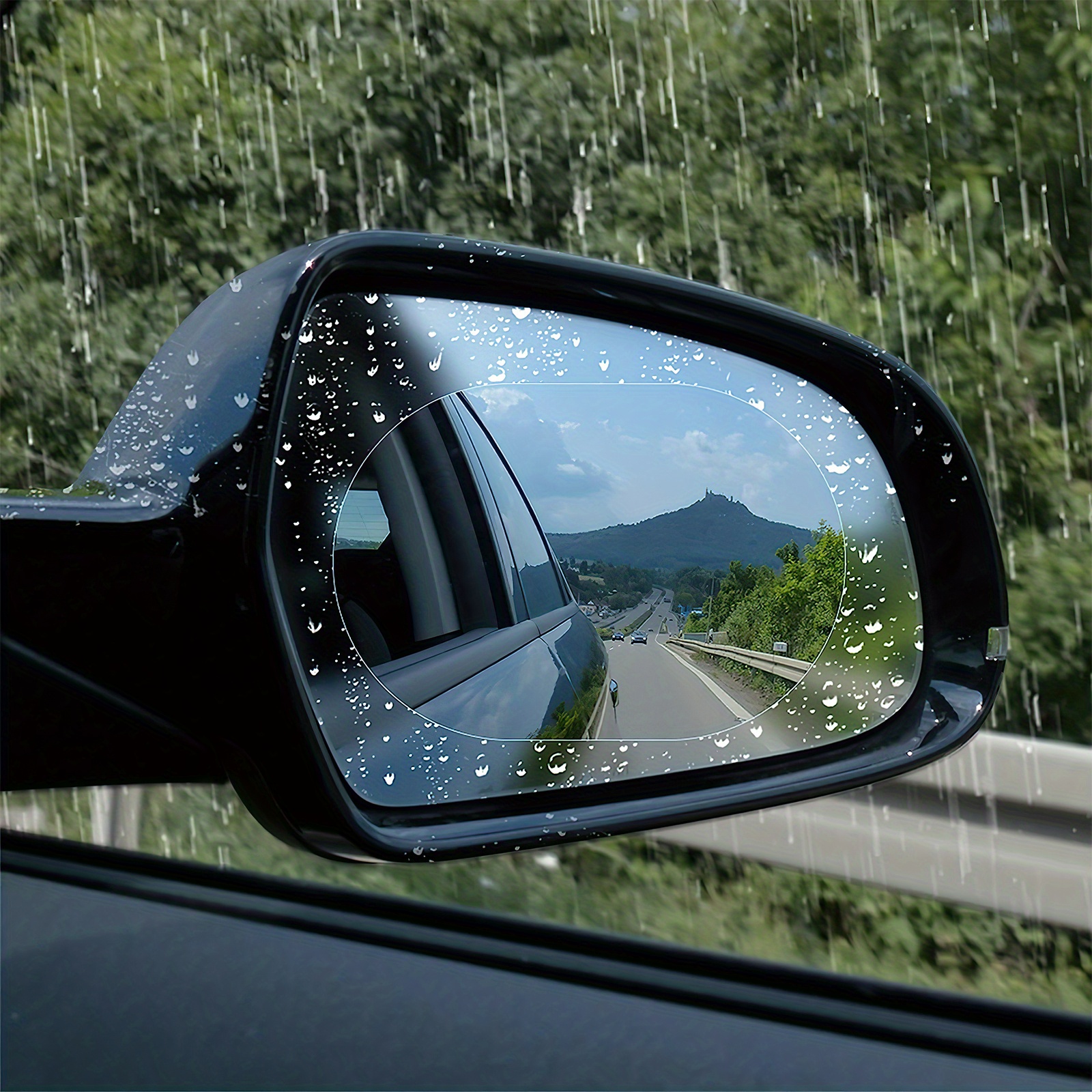 [Größere 33 x 27 cm, passend für Universal-Autospiegel] Wasserdichter  Auto-Seitenspiegel-Staubschutz, Eisschutz, Sonnenschutz