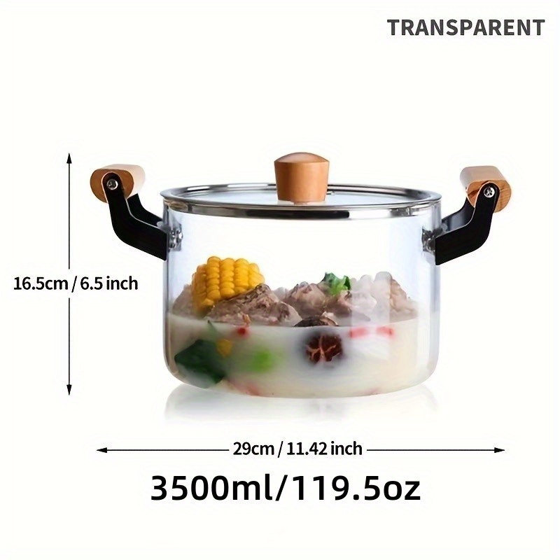 Glass Stockpot, Glass Pots For Cooking On Stove, Glass Pots For Cooking,  Clear Pots For Cooking, Glass Pot, Kitchen Gadgets, Kitchen Accessories,  Home Kitchen Items, - Temu Germany
