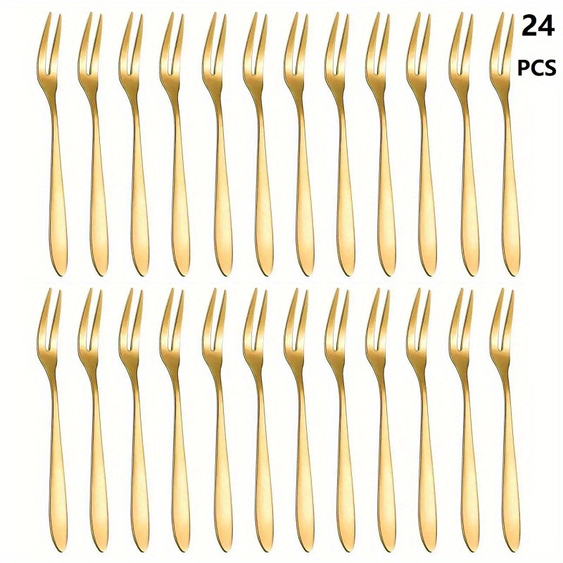 Stainless Steel Fruit Picks Salad Forks Reusable Multifunctional Forks