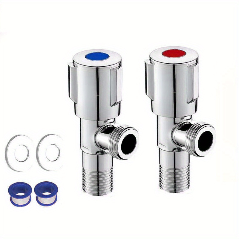 Copper Angle Valve, 304 Stainless Steel Water Angle Stop Valve For Water  Heater, Toilet Water Pipe, G1/2 Universal Angle Valve - Temu