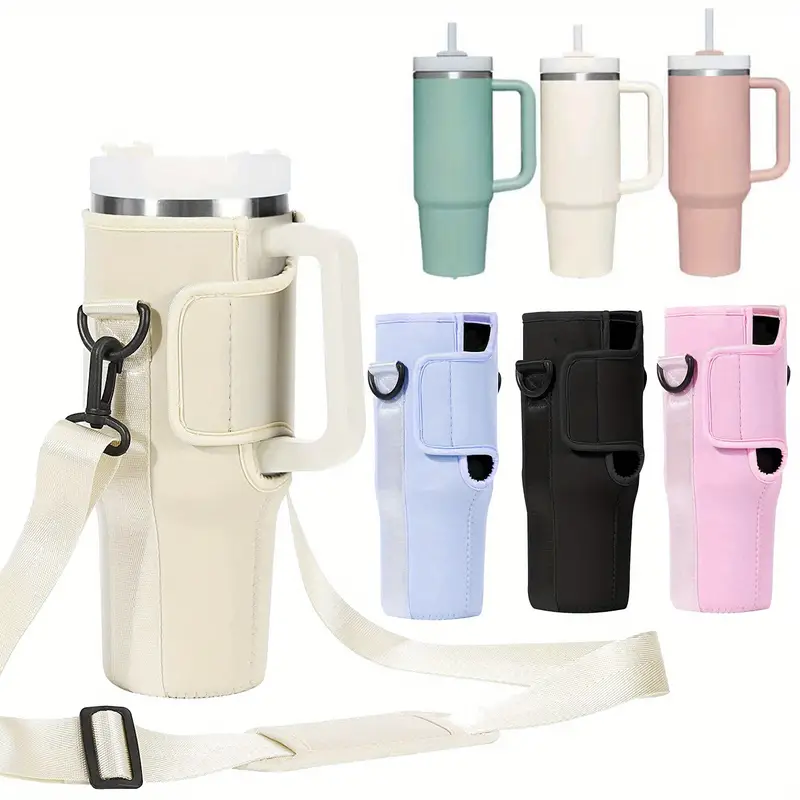 Stanley 40oz Tumbler With Handle Adjustable Shoulder Strap For Hiking And  Water Bottle Holder Other Drinkware Water Bag 230911 From Huan10, $7.96