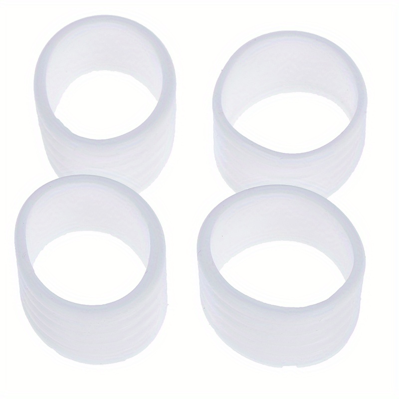 4pcs Tennis Racket Rubber Ring Grips - Stretchable Rubber Ring