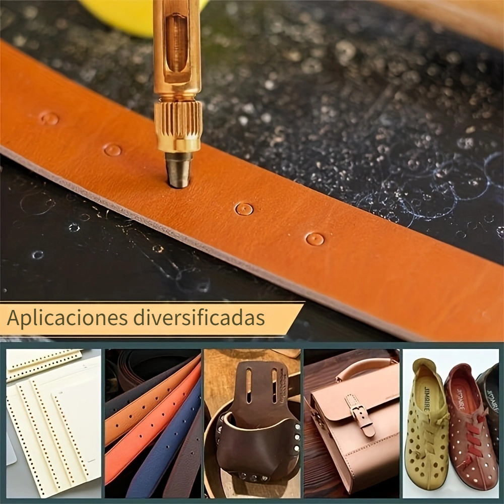 1pc Pinzas Perforadoras Cinturón Cuero Sintético Perforadora - Temu Spain