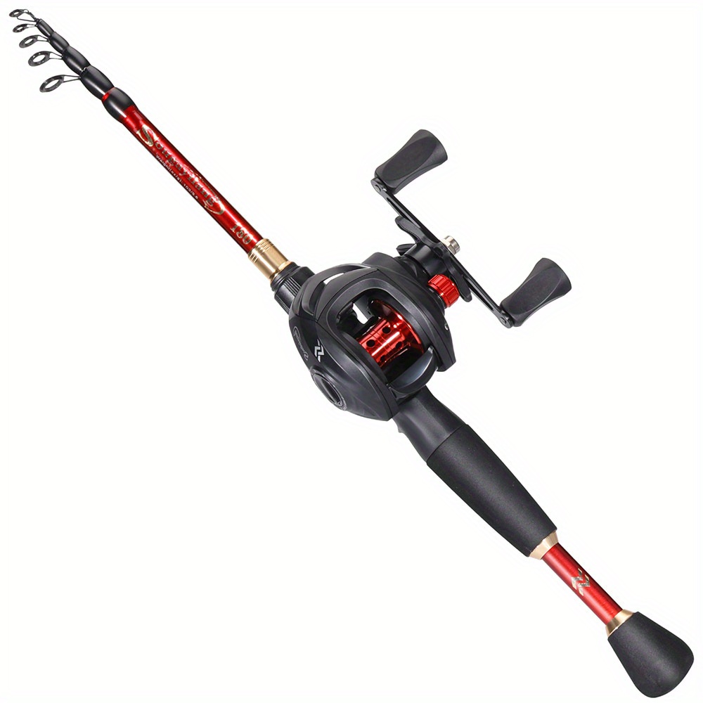 Sougayilang Inshore Fishing Rod Combo with Line Counter Fishing Reel  Suitable for Catfish, Salmon/Steelhead, Striper Bass Fishing - Right  Handled