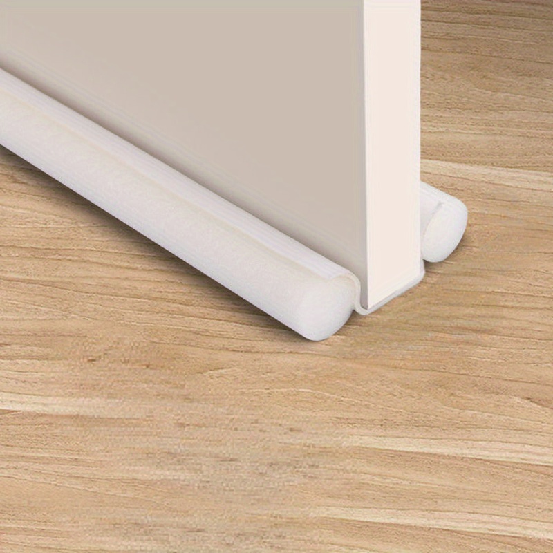 Image of 1pc Door Bottom Seal Strip, Self-adhesive Soundproofing, Anti-theft For Windows And Glass Doors, Windproof And Waterproof Tapes