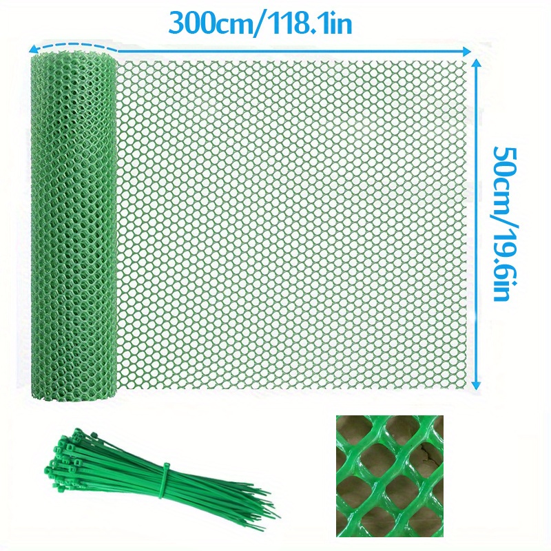 Plastic Chicken Wire Fence Mesh Secure Your Garden And - Temu