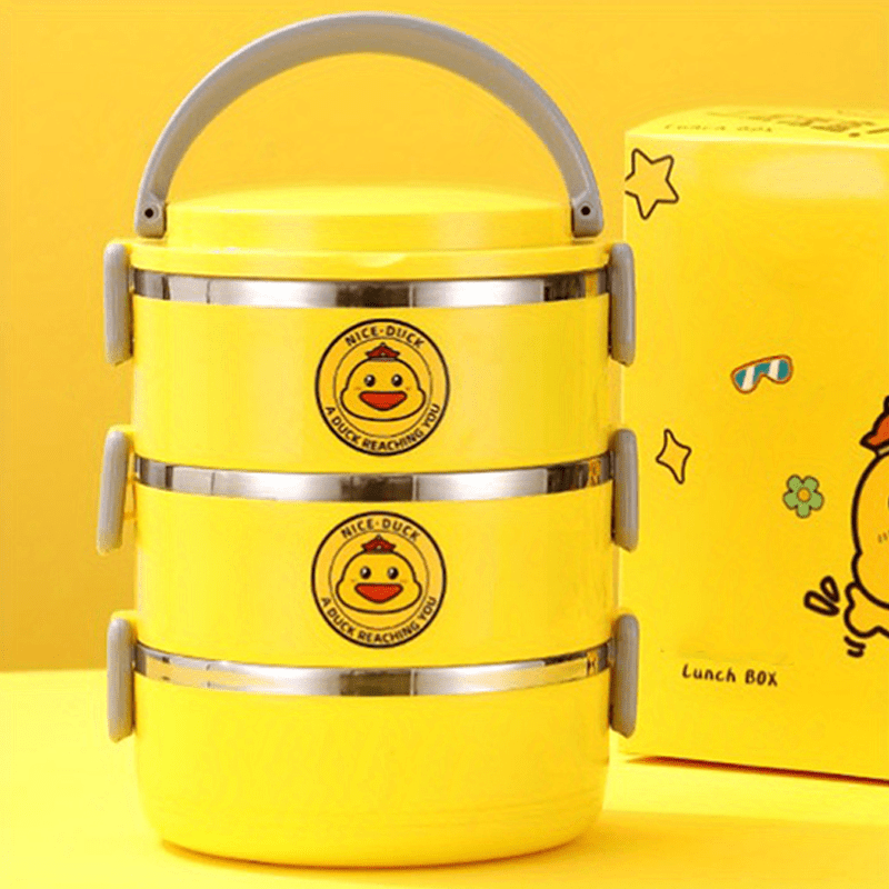 Plastic And Stainless Steel Insulated Lunch Box, For School, Offices