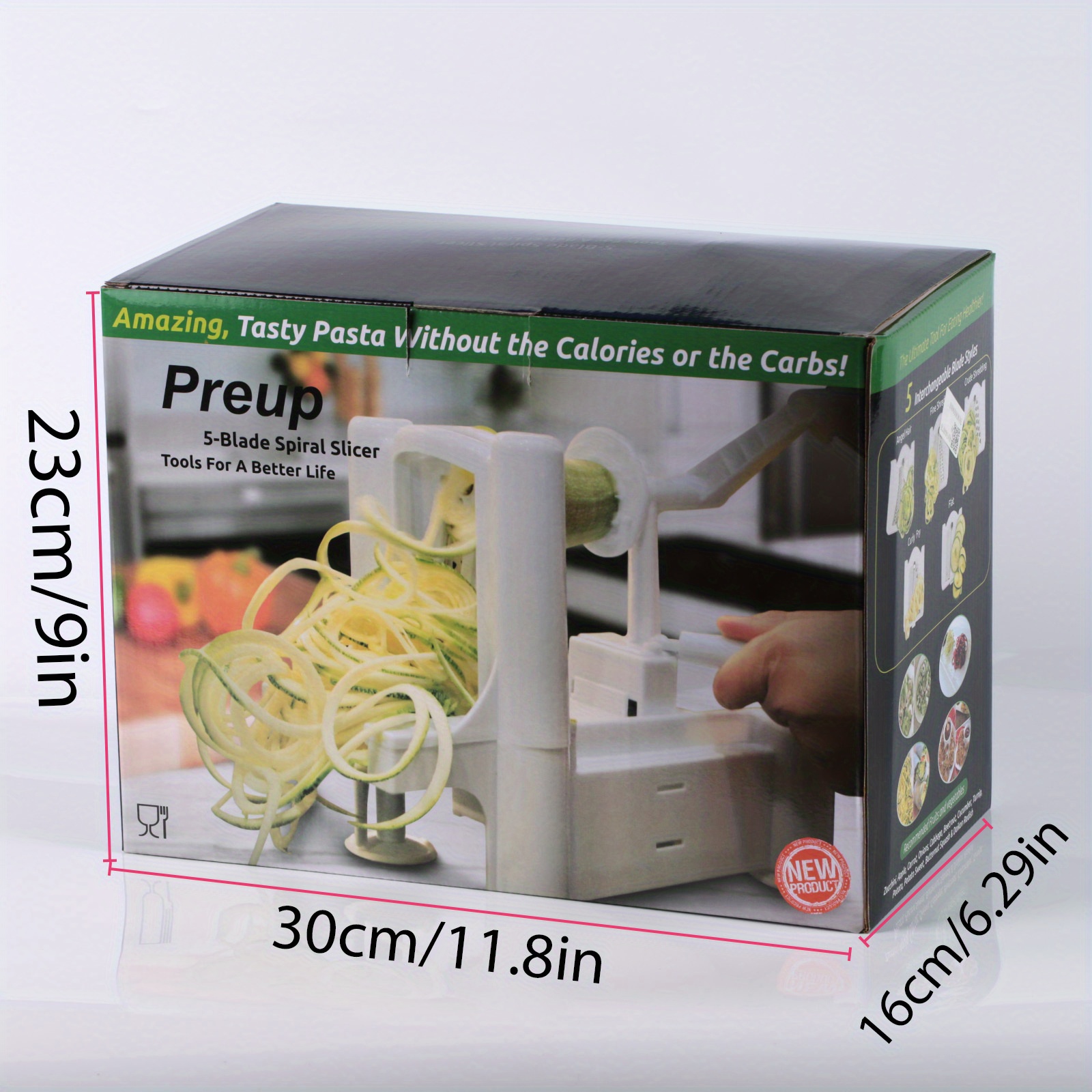 5in1, Vegetable Spiralizer, Manual Zucchini Noodle Maker With Strong  Suction Cup, Zoodles Spiralizer For Potato, Multifunctional Vegetable  Slicer, Fruit Grater, Kitchen Stuff, Kitchen Gadgets - Temu