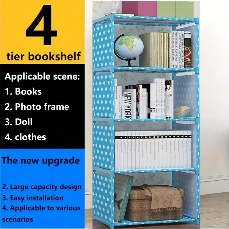 Scaffali Per Libri A 5 Ripiani 1pc, Scaffale Di Stoccaggio Assemblato,  Scaffale Per Libri Verticale Per Soggiorno Camera Da Letto, Organizzatore  Di Libri, Acquista Ora Per Offerte A Tempo Limitato