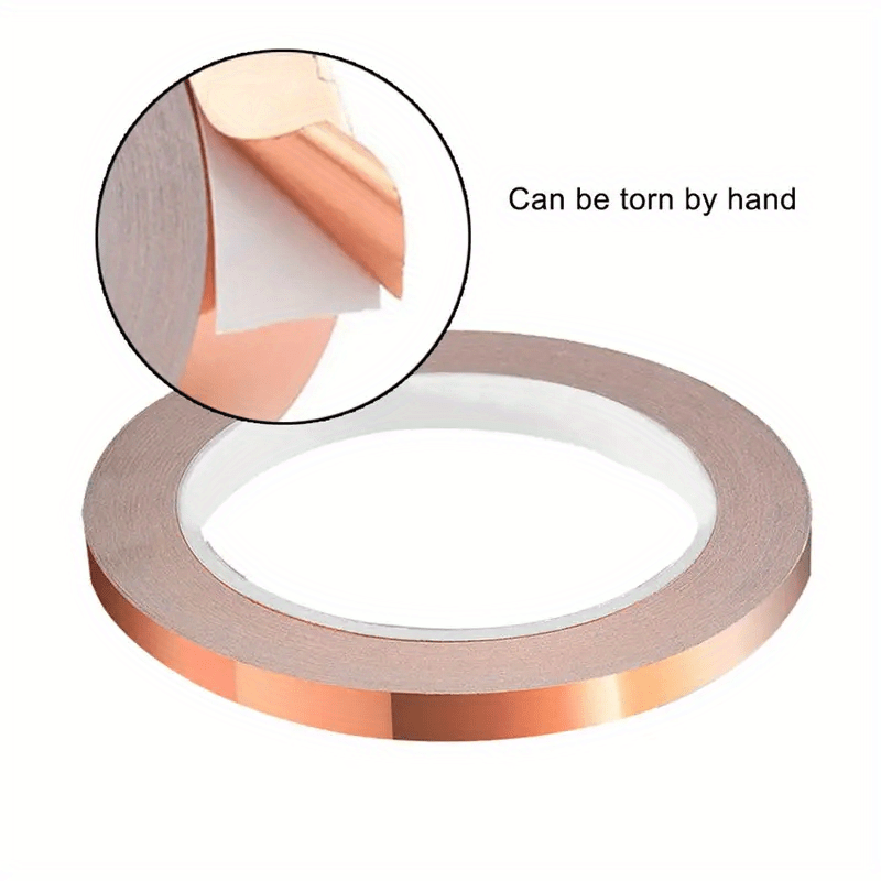 787.4 Inch Double Conductive Copper Foil With Conductive Copper With  Conductive Adhesive, For Emi Shielding, Welding, Electrical Repair,  Grounding, High-quality & Affordable