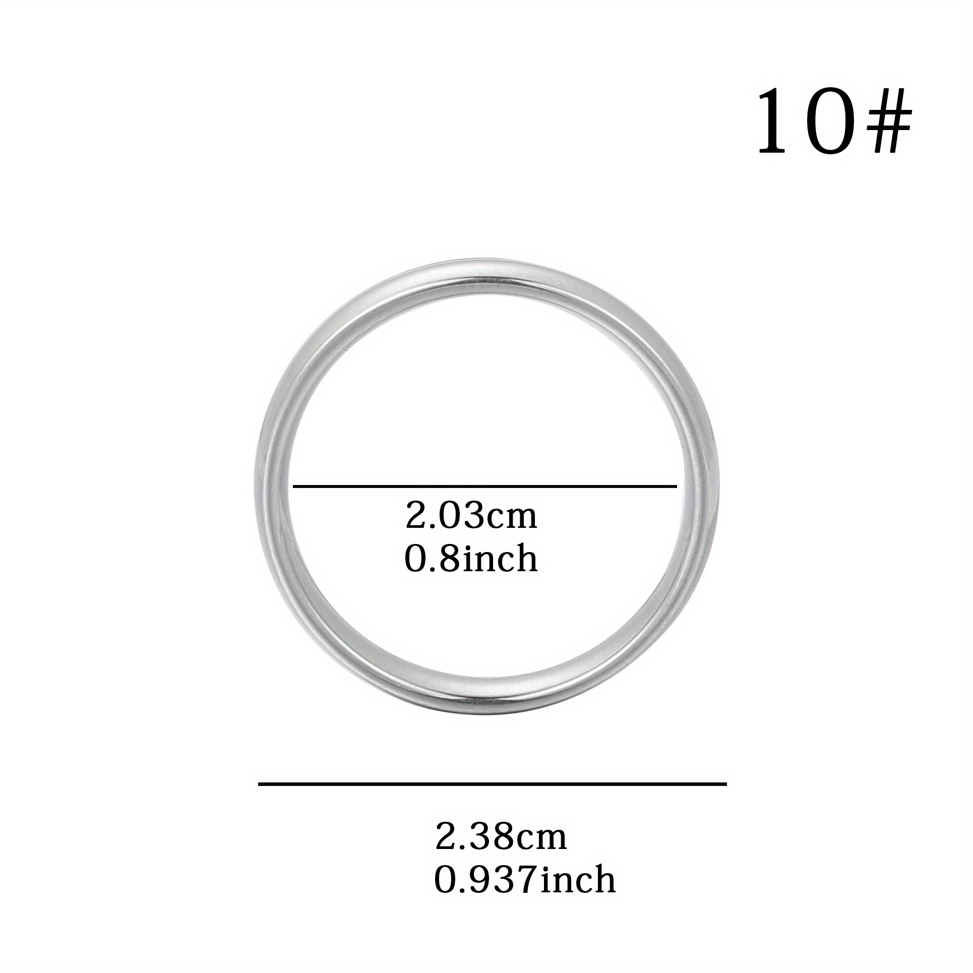 Titanium Steel Ring Non Fading Solid Ring 4 Sizes