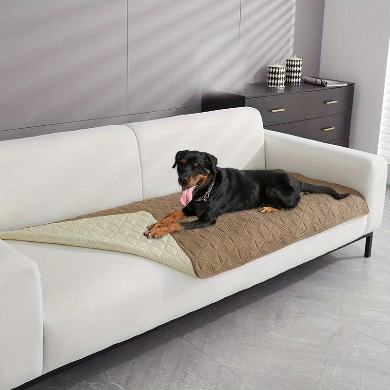  QINGXun Funda impermeable para sofá con correas elásticas,  resistente al agua, para perros, con correas elásticas, funda de sofá para  mascotas, funda para sofá de 3 cojines (color A, tamaño: 3
