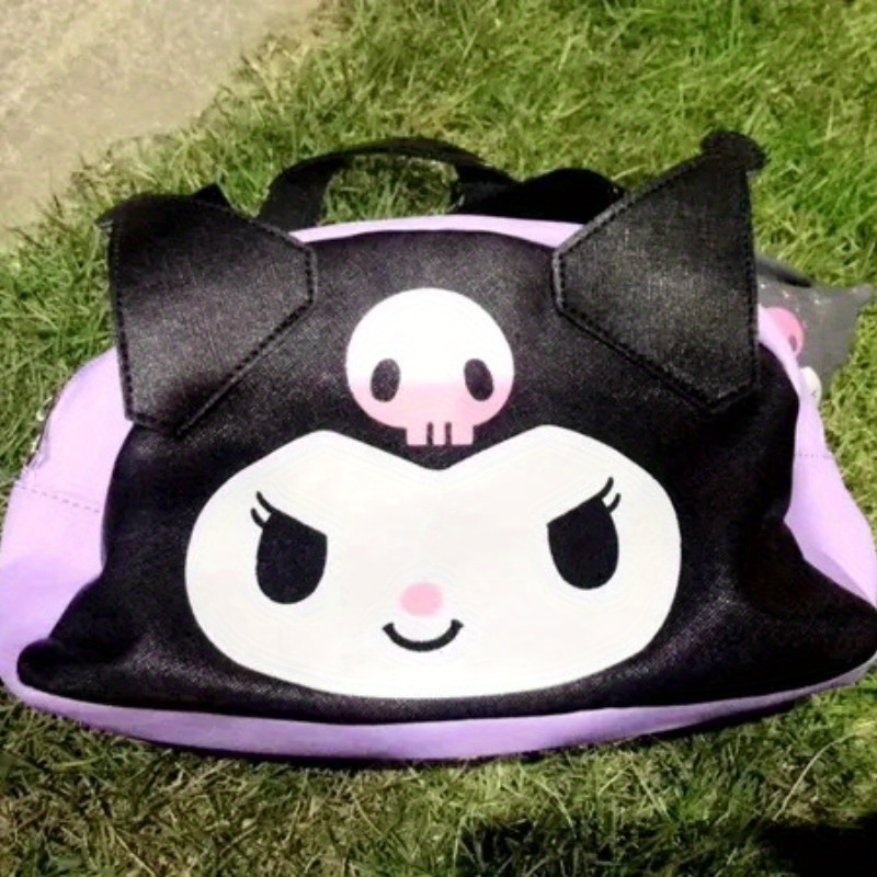 Kawaii Purple Kuromi Design Bag, Silicone Stylish Handbag, Cute Anime  Satchel Bag, Versatile Coin Purse - Temu Australia