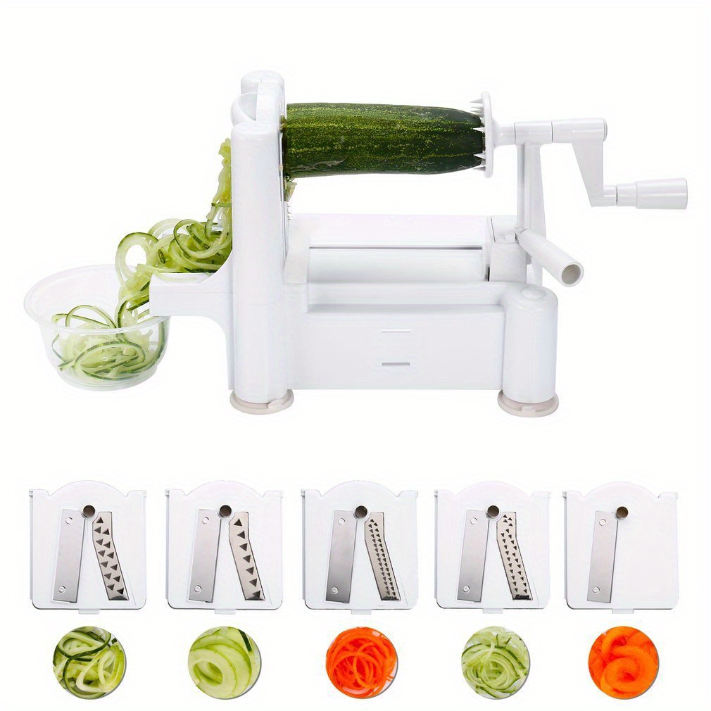 5in1 Multifunctional Vegetable Spiralizer And Zoodles Maker - Temu