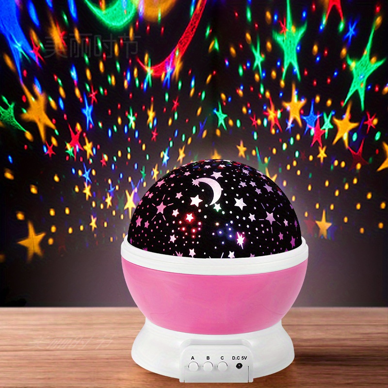 Lámpara para proyector de estrellas de luz nocturna para niños #39, luz  nocturna de música de rotación 360 + temporizador + control remoto + 6  colores, luz nocturna de cielo estrellado para