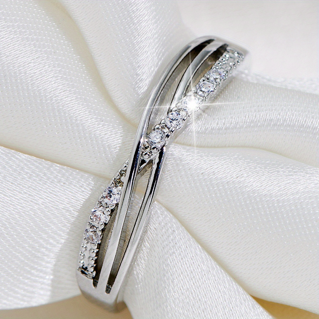 White gold deals minimalist ring