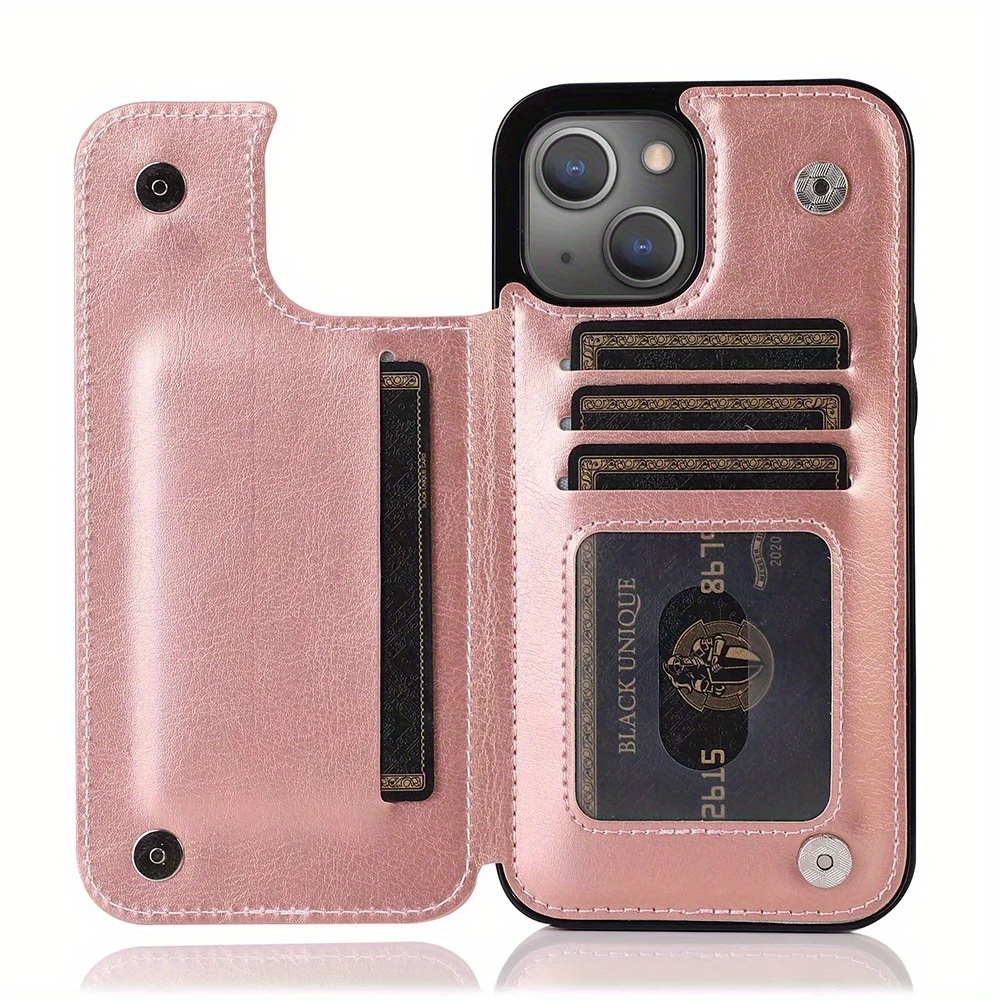 For iPhone 13 14 12 11 Pro Max XR 7 8 6 back Flip Leather Wallet