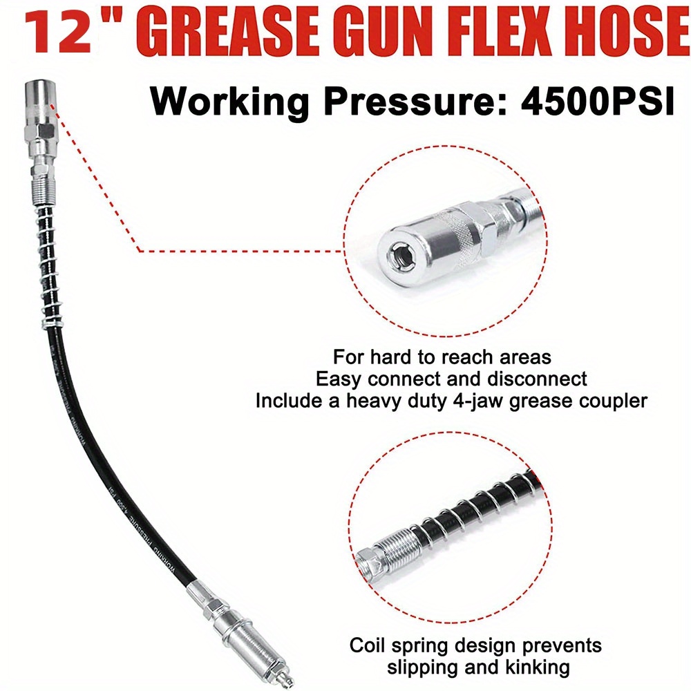Grease Gun Tip Grease Coupler Kit Quick Connect Grease Gun Temu