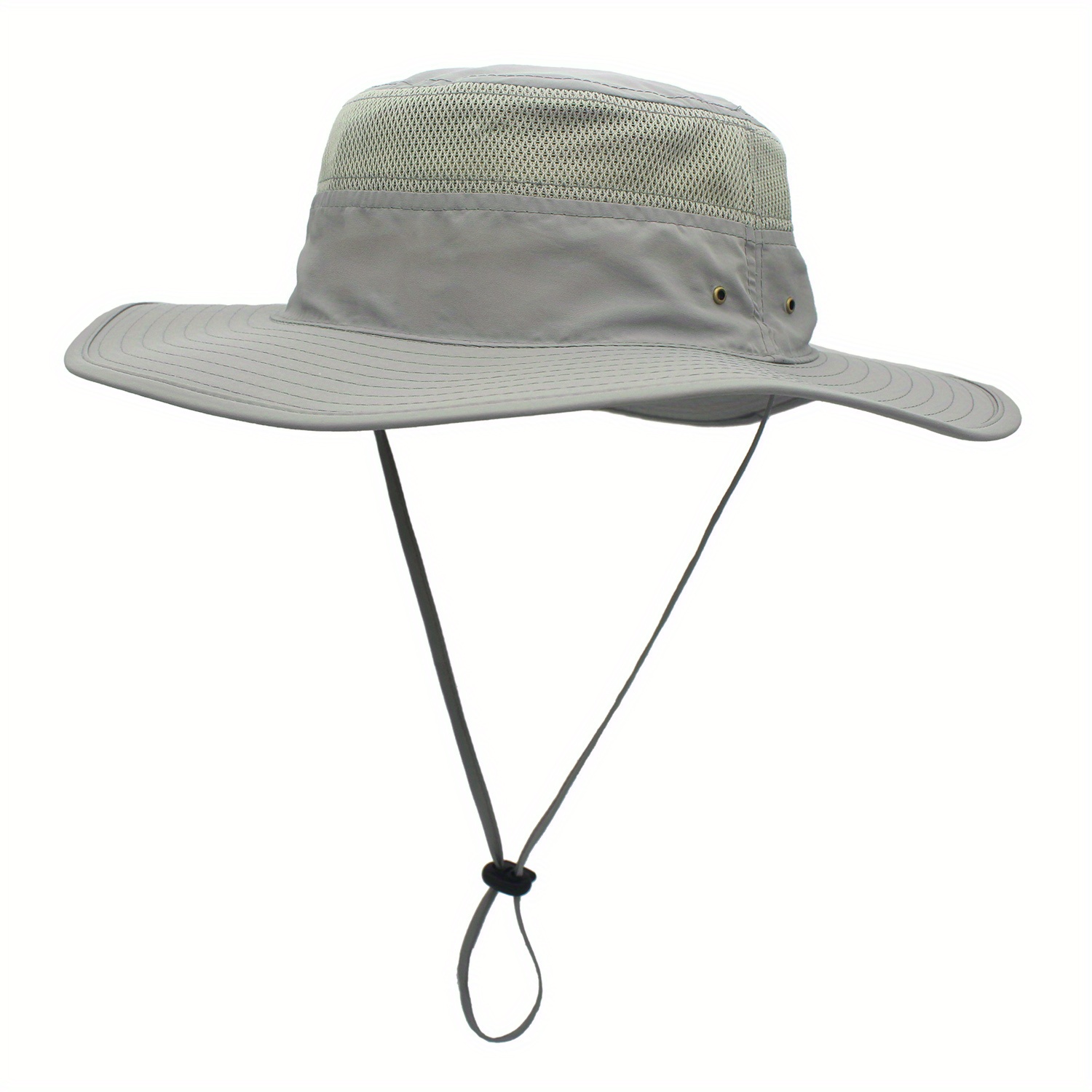 Sombreros de sol para hombre UPF 50+ Malla impermeable de ala ancha Cubo  Sombrero de pesca Levamdar CZMR-YX35-1