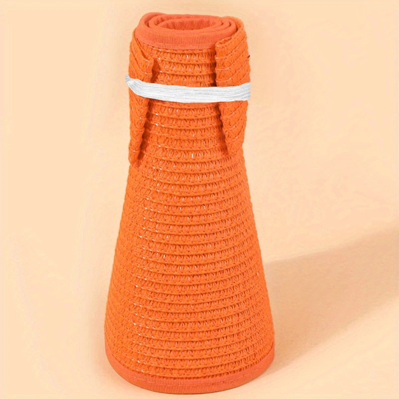 Straw Visor Hat for Women Sun Beach Casual Hat