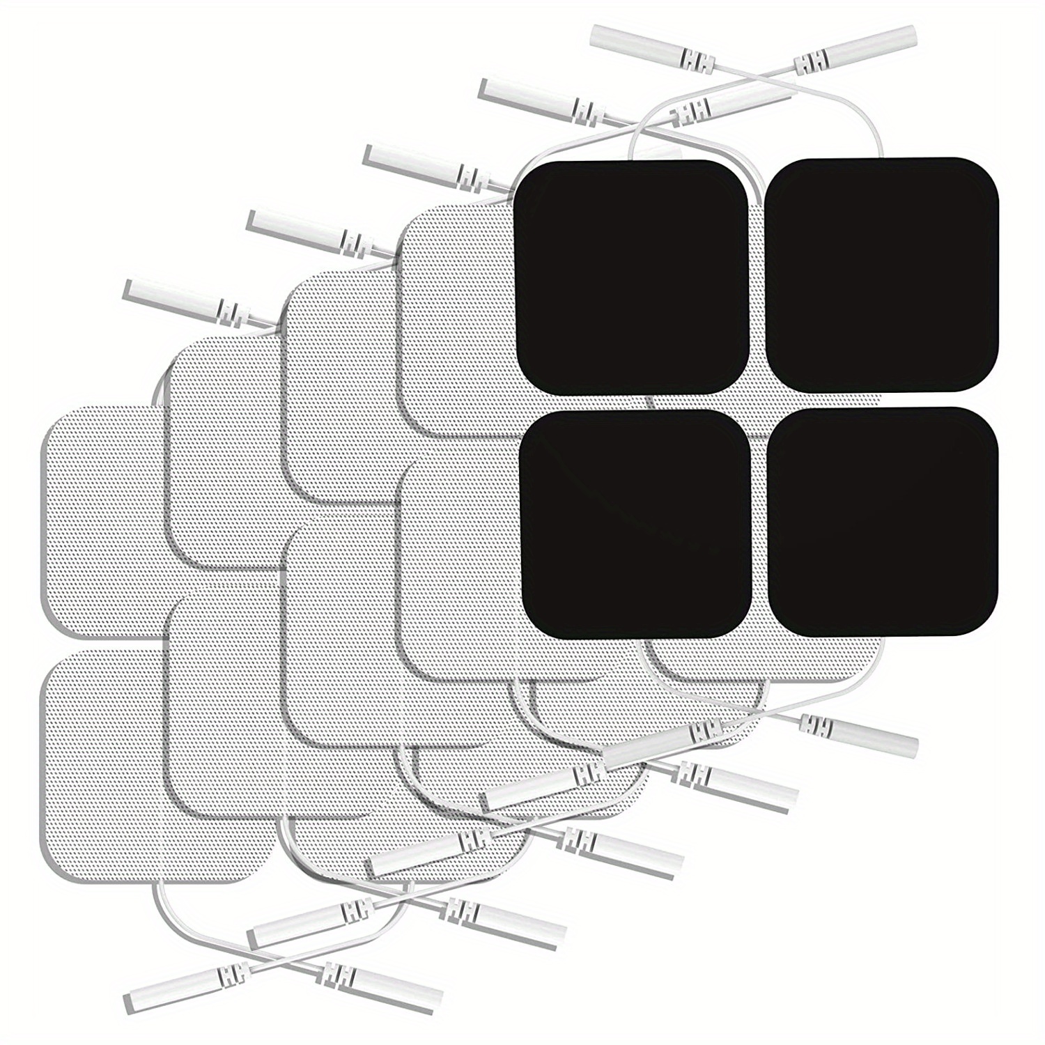 AUVON TENS Unit Replacement Pads 2x2 48 Pcs Value Pack, Reusable