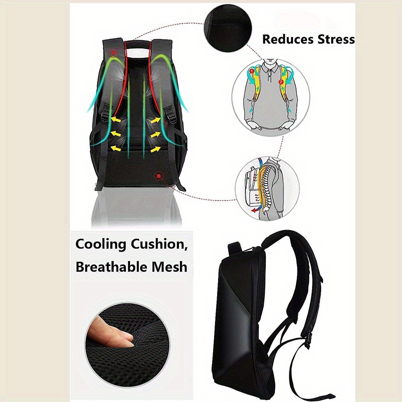 Mochila Led Con Pantalla De Control De Aplicaciones, Imperme