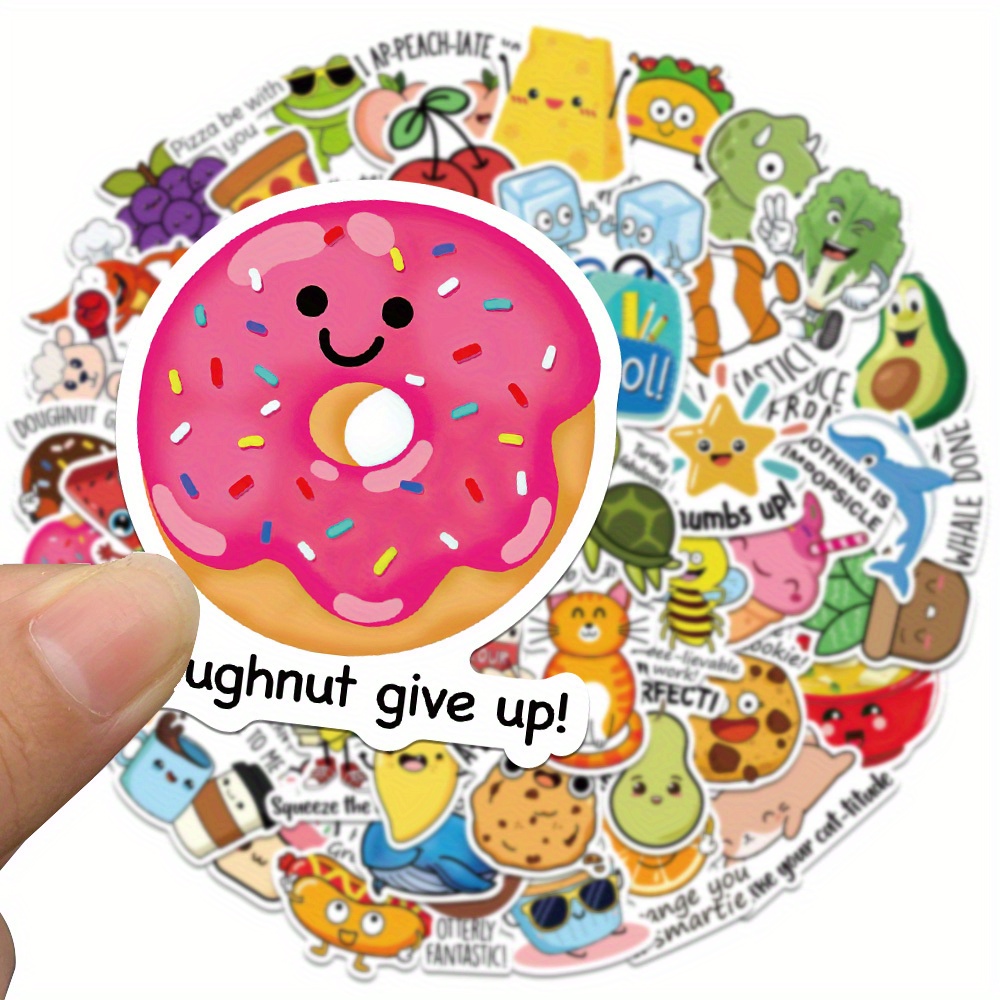 50pcs Reward Stickers Fun Incentive Sticker Cute Pattern Animals Cartoon Decals School Teacher Supplies Gift Eid Al-adha Mubarak