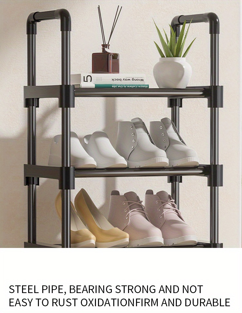 8-Tier Shoe Rack, Large Capacity Shoe Shelf, Stable and Sturdy